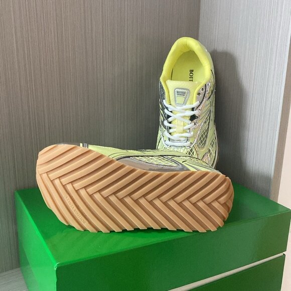 Bottega Veneta Yellow Sneakers - Orbit Collection - Picture 4 of 11